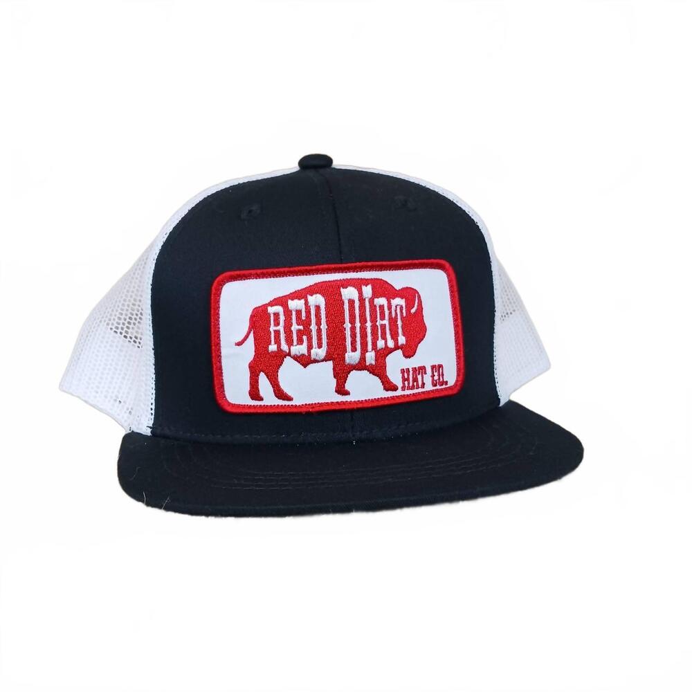 NEW RED DIRT HAT COMPANY youth original cap in black multi